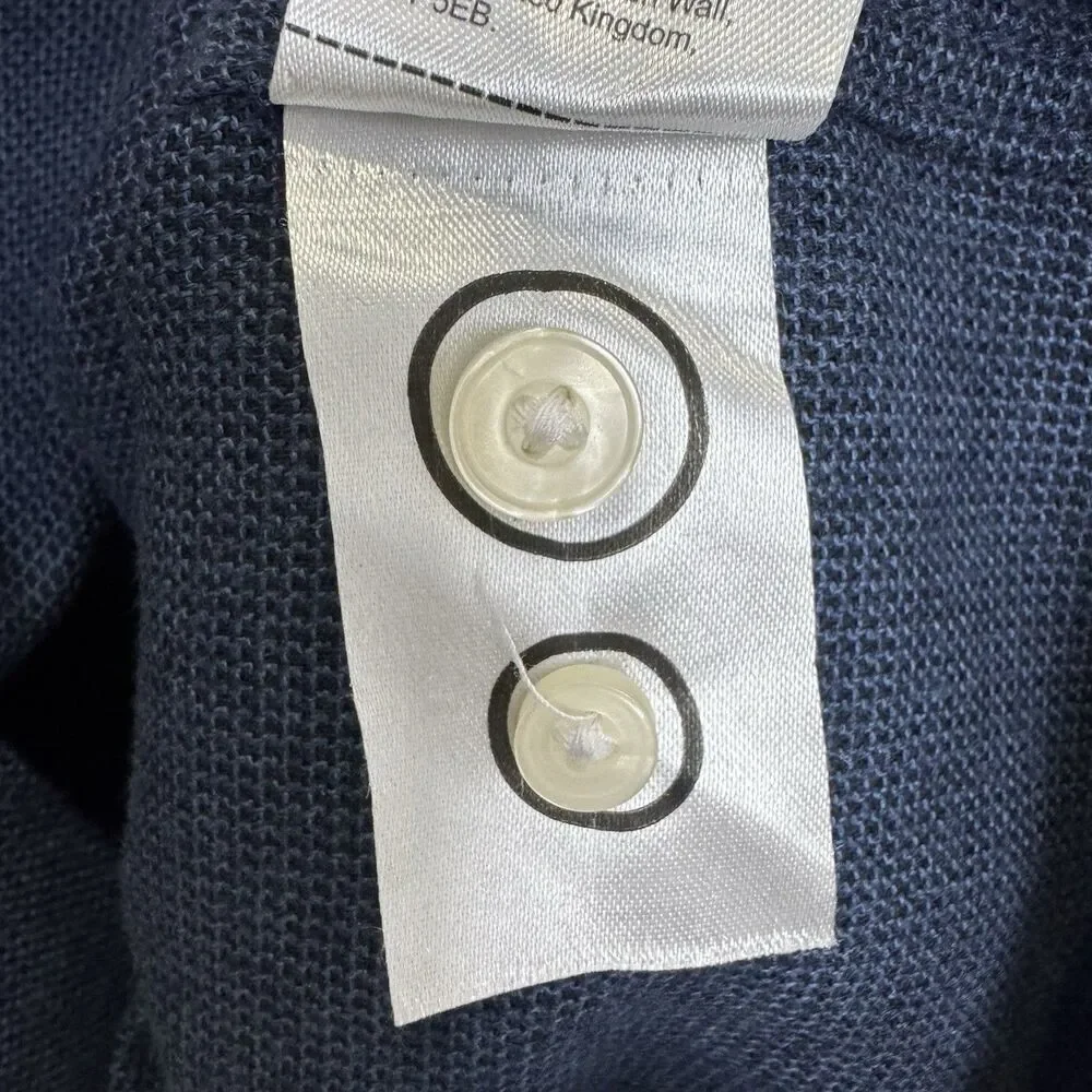 Untuckit Mens Veneto Button Down Shirt Size 3XL Blue Wrinkle Free Preppy Work - Picture 7 of 8